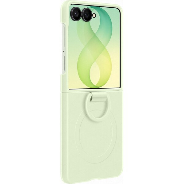 Samsung Silikonový magnetický kryt s držákem na prst pro Galaxy Z Flip8, Mint