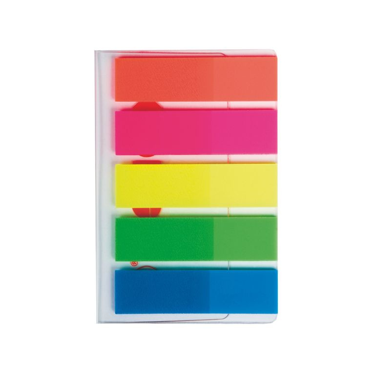 Kores Neonové záložky Index Strips 45 × 12 mm - 5 barev