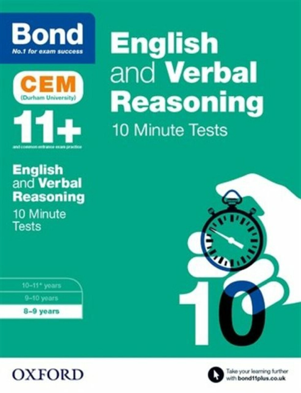 English & Verbal Reasoning: Bond 11+ CEM 10 Minute Tests (now Cambridge Select Insight) - Bond 11+, Michellejoy Hughes
