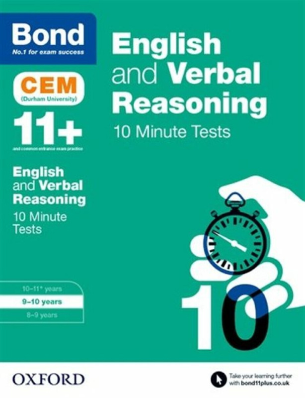 Bond 11+: English & Verbal Reasoning: CEM 10 Minute Tests (now Cambridge Select Insight) - Bond 11+, Michellejoy Hughes
