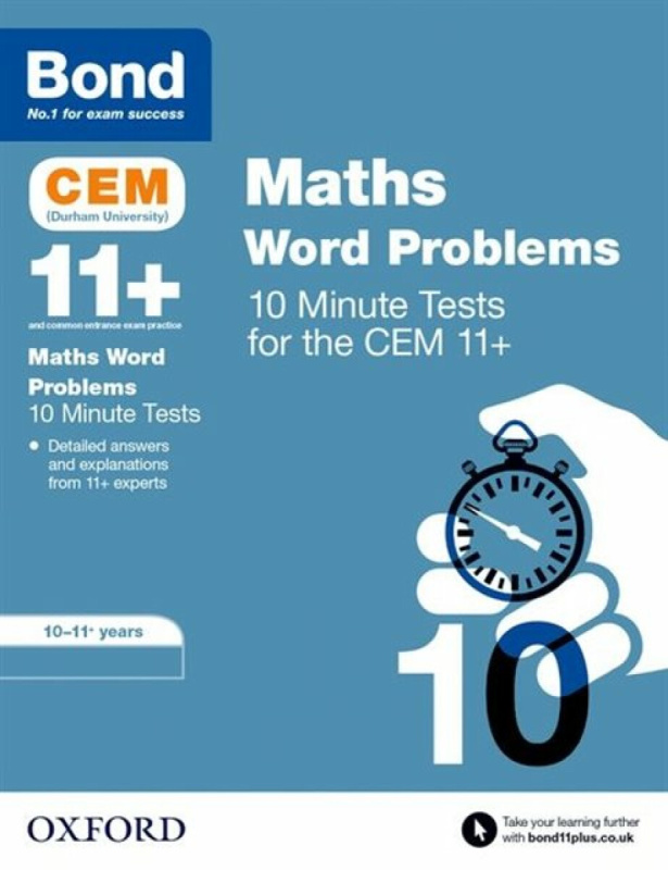 Bond 11+ CEM Maths Word Problems 10 Minute Tests: Ready for the 2026 Cambridge Select Insight exam - Bond 11+, Michellejoy Hughes