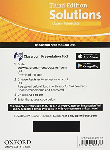 Maturita Solutions 3rd Edition Upper-intermediate Classroom Presentation Tool Pk (Access Code Card) Oxford University Press