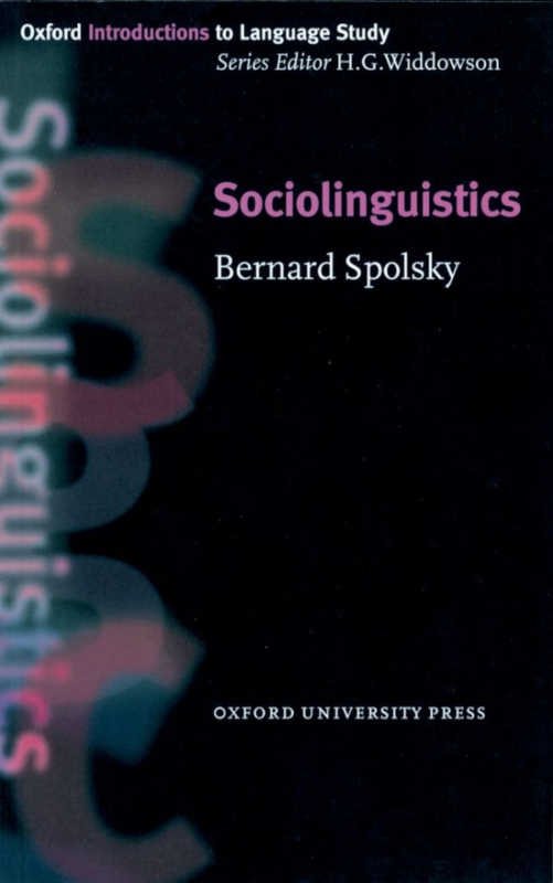 Oxford Introductions to Language Study Sociolinguistics Oxford University Press