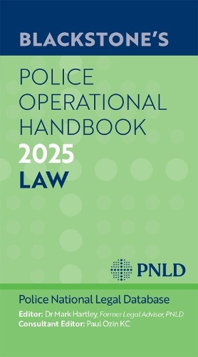 Blackstones Police Operational Handbook 2025 Oxford University Press