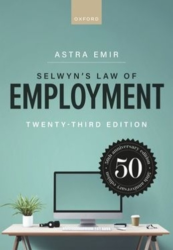 Oxford University Press Selwyn's Law of Employment - Emir, Astra (Barrister, Barrister)