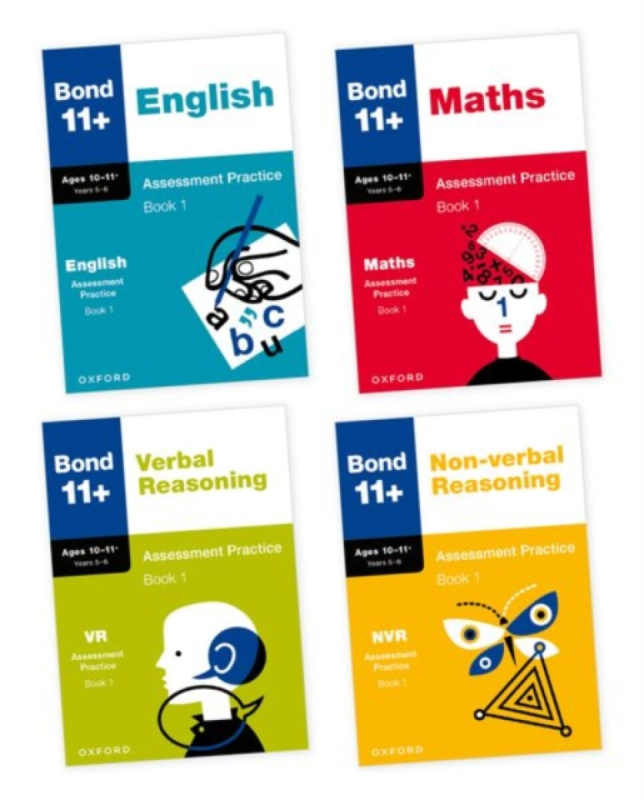 Bond 11+ Assessment Practice Bundle for Age 10-11+ (Book 1) | For GL Assessment 2026 & other 11 plus exams | 56 Practice Papers across English, Maths,